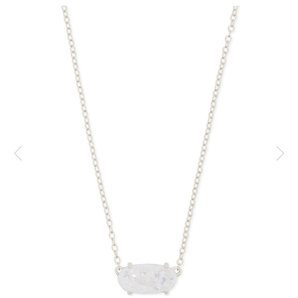Kendra Scott Ever Silver Pendent Necklace - Picture 2 of 2